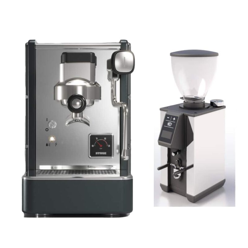 Stone Espresso und Macap Leo 55 Chrom 1