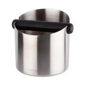 Motta Edelstahl Abschlagbehhälter mit abnehmbarer Abklopfstange