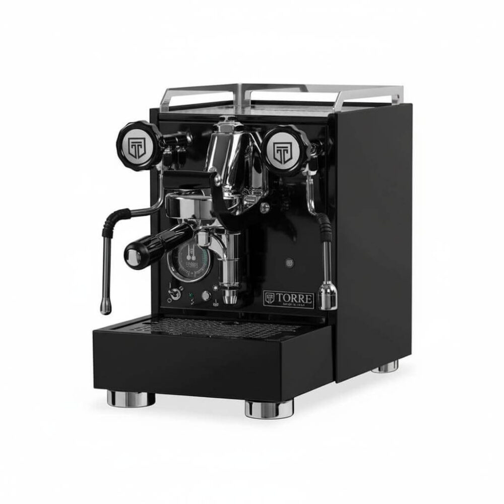 Torre Espresso Luigino TSP Drehventile Schwarz Espressomaschine