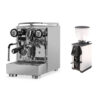 Torre Espresso Luigino TSP Chrom Dreh Rota und Macap Leo 55 Chrom