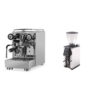Torre Espresso Luigino TSP Chrom Dreh Vibra und Macap Leo 55 Chrom