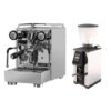 Torre Espresso Luigino TSP Chrom Dreh Rota und Macap Leo 55 Touch Chrom