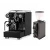 Torre Espresso Luigino TSP Schwarz Dreh Rota und Macap Leo 55 Touch Schwarz