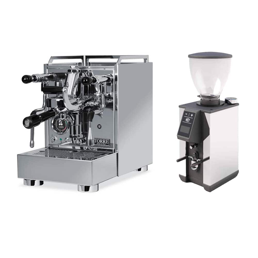 Torre Espresso Luigino TSP Chrom Kipp Vibra und Macap Leo 55 Chrom