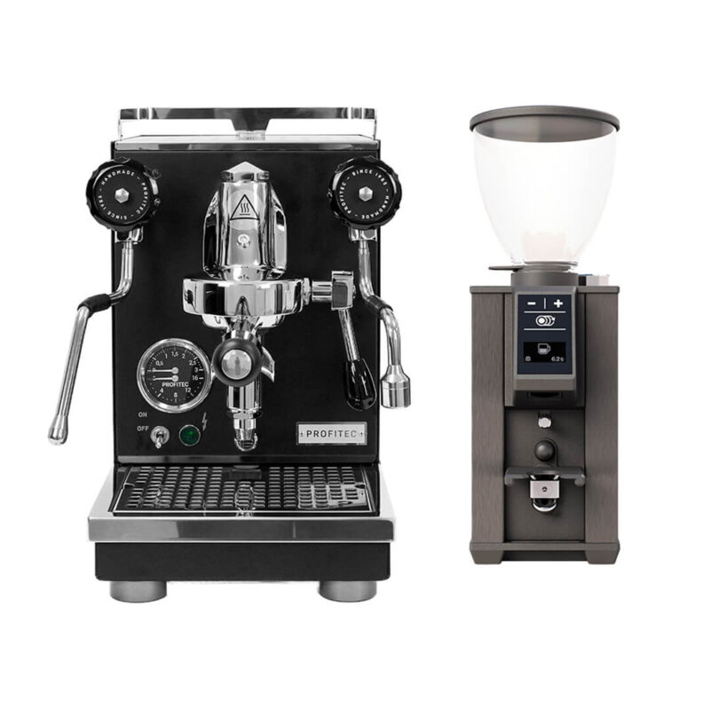 Profitec Pro 400 Schwarz und Macap Leo 55 Schwarz