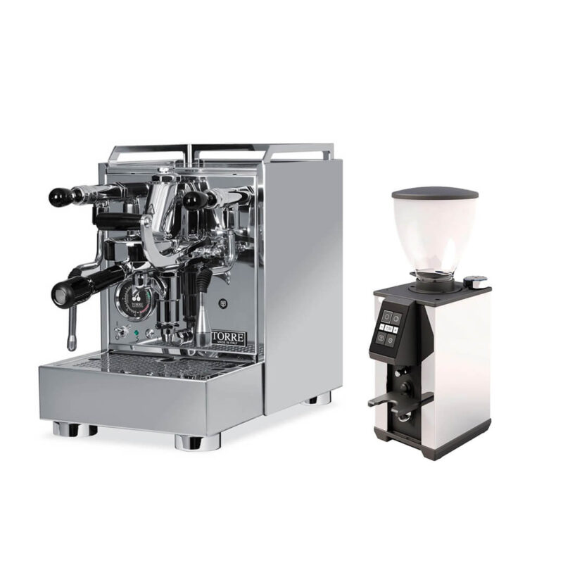 Torre Espresso Luigino TSP Chrom Kipp Rota und Macap Leo 55 Touch Chrom
