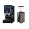 Gaggia Classic Evo Pro E24 Blau und Macap Leo 55 Easy Schwarz