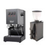 Gaggia Classic Evo Pro E24 Grau und Macap Leo 55 Easy Schwarz