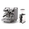 Rocket Espresso Mozzafiato V Fast Heat Chrom und Macap Leo 55 Easy Chrom