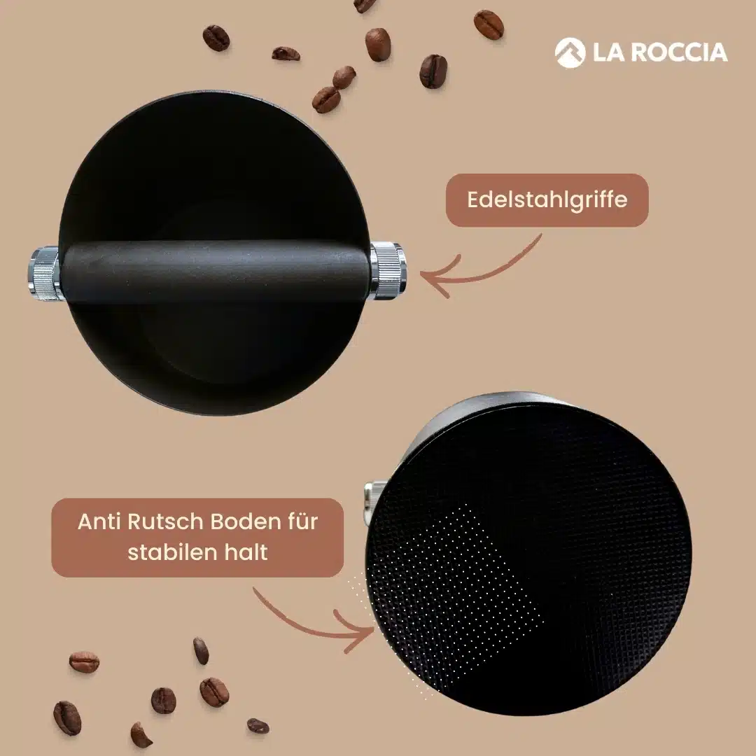 La Roccia Edelstahl Abschlagbehälter schwarz – Bild 2