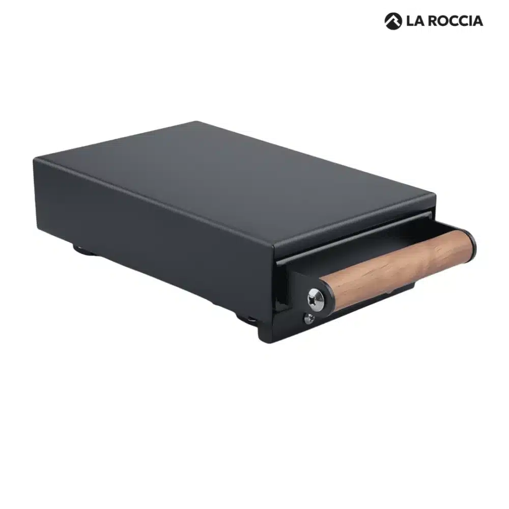 Sudschublade Mini schwarz Holzgriff