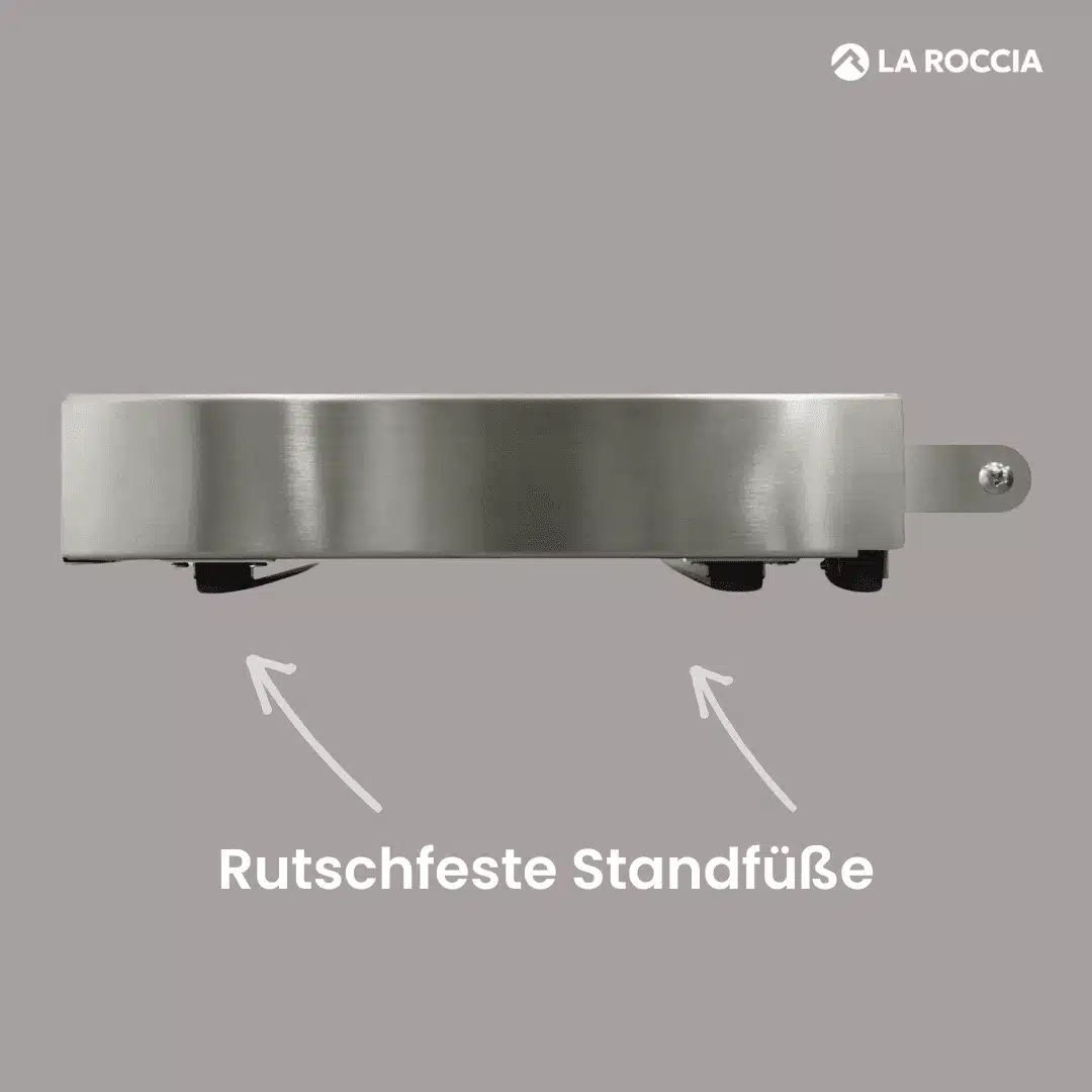 La Roccia Sudschublade Edelstahl Silber – Bild 4