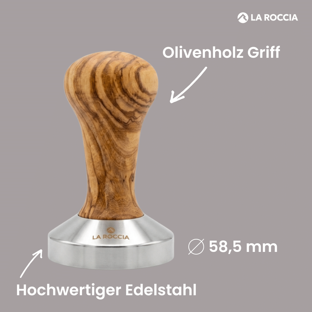 La Roccia Tamper Olivenholz 585mm basic benefits