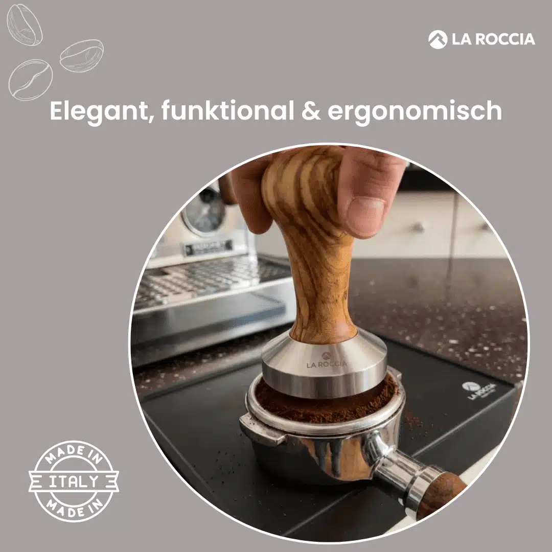 La Roccia Tamper Olivenholz 585mm basic benefits 2 1